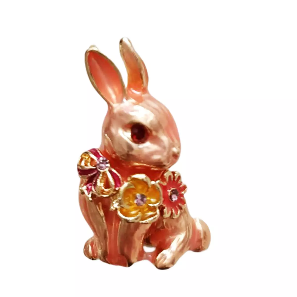 les trésors de lily Broche Créateur 'Lapin' rose 32x20 mm [R8520]