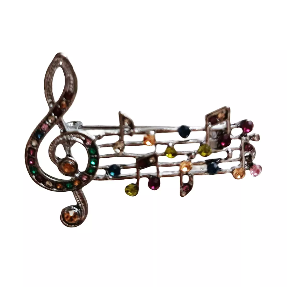 les trésors de lily Broche Créateur 'Musique' multicolore 45x35 mm [R8523]