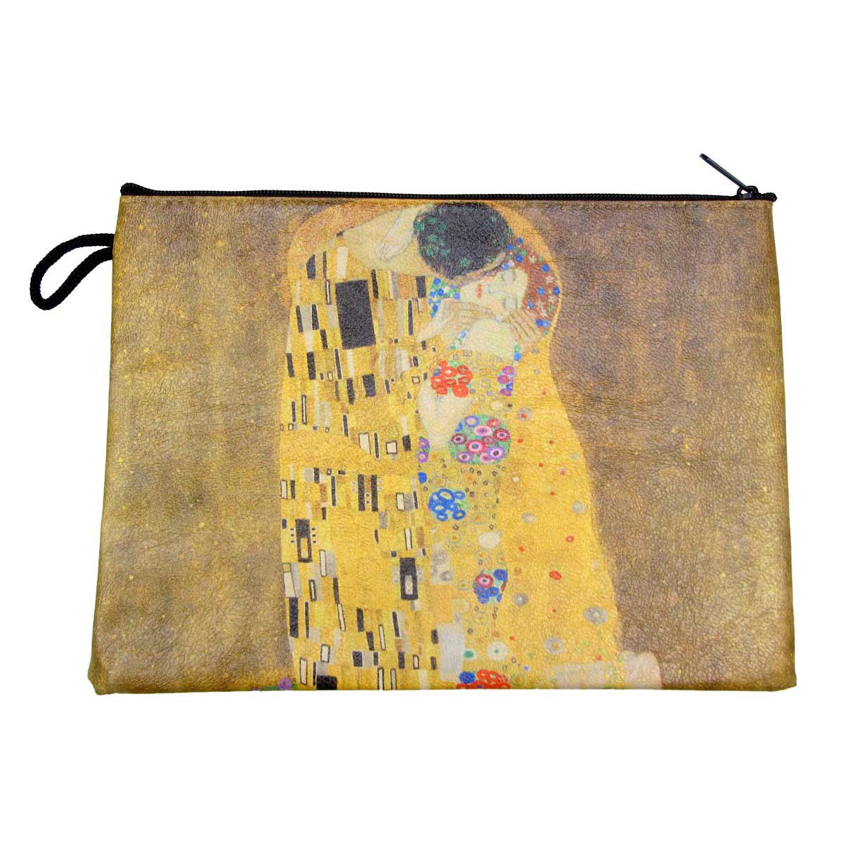 Pochette Trousse à maquillage \'Gustav Klimt\' (le baiser) - 21x16 cm - [R7054]