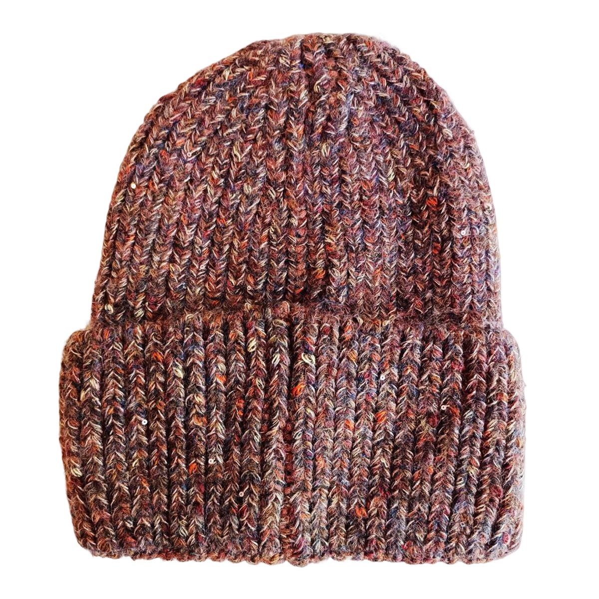 Bonnet maille cashmere \'Scarlett\' marron - taille unique - [R8654]
