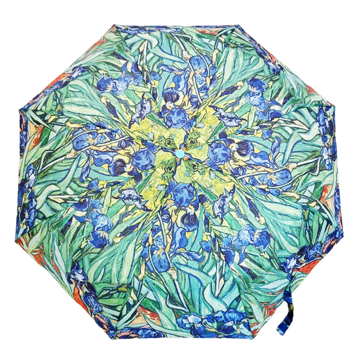 Parapluie mini automatique \'Vincent Van Gogh\' (Iris) - fermé 30 cm, ouvert 100 cm - [R8665]