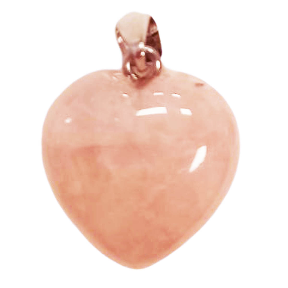 Pendentif artisanal \'Minéralia\' quartz rose - 20x20 mm - [R8848]