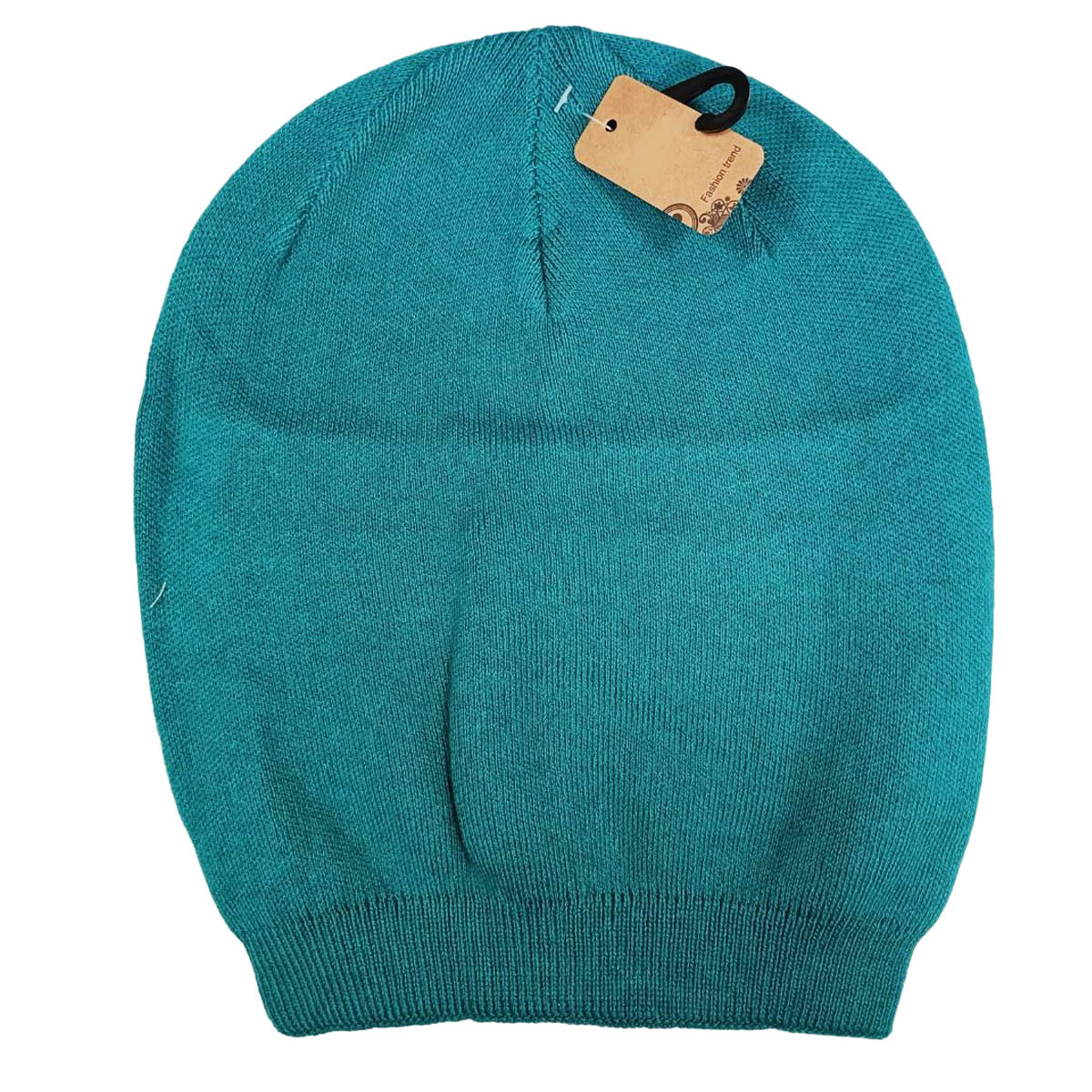 Bonnet laine cachemire \'Highlands\' turquoise - taille unique - [R8904]