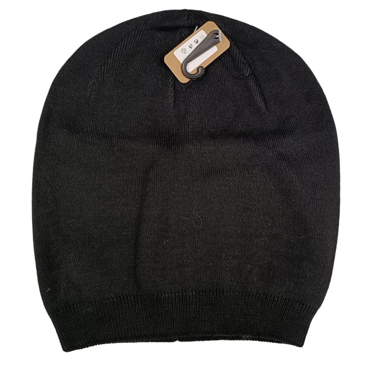 Bonnet laine cachemire \'Highlands\' noir - taille unique - [R8909]