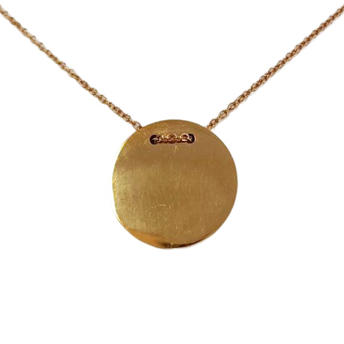 Collier acier \'Identité\' doré - 25 mm (gravable) - [R9159]