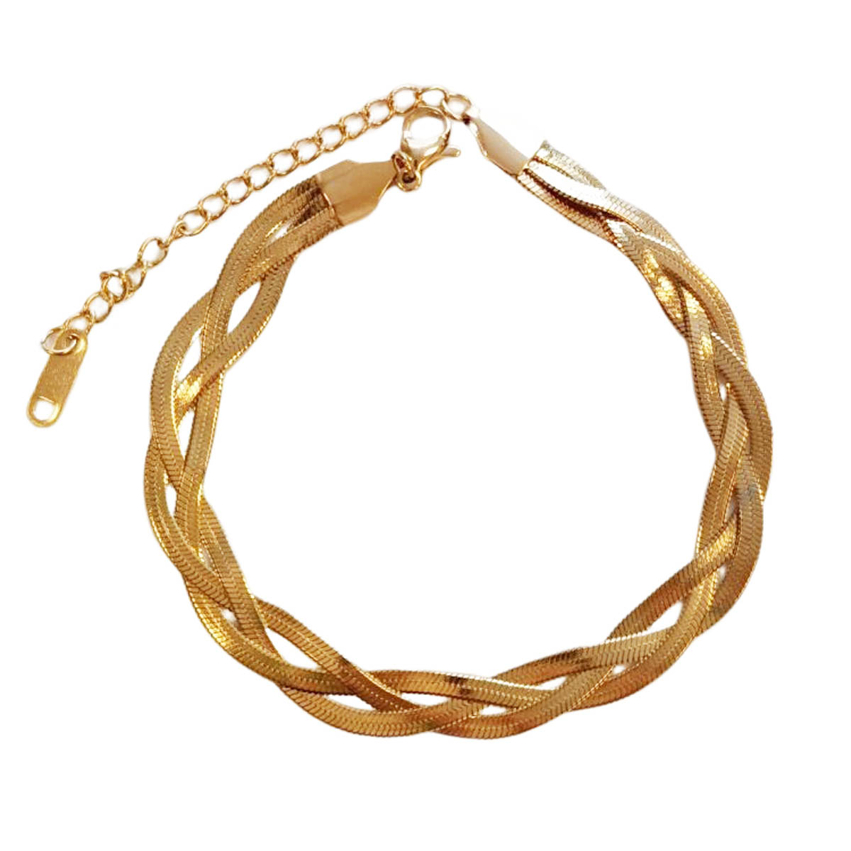 Bracelet Acier \'Lianes Magiques\' doré - 7 mm - [R9197]