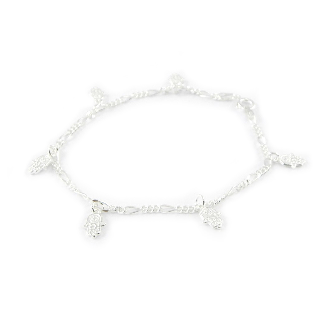 Bracelet Argent \'Fatma\' argenté - 12 mm - [E9591]