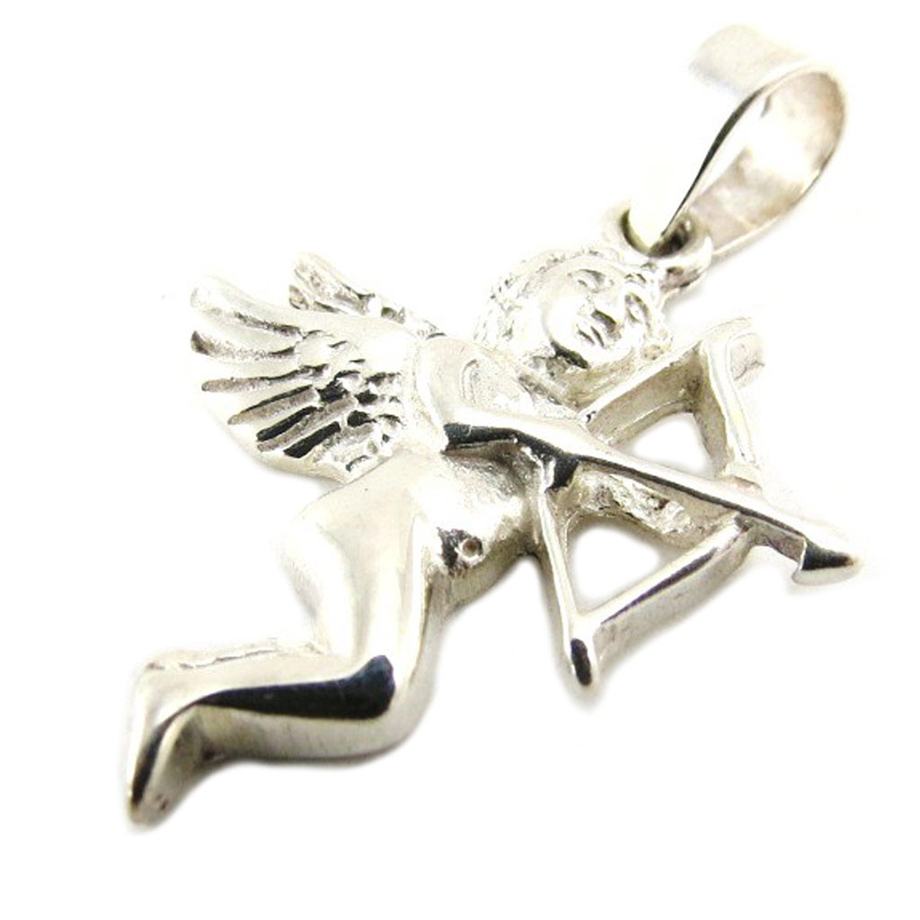 Pendentif Argent \'Cupidon\' - 25x18 mm - [G1649]