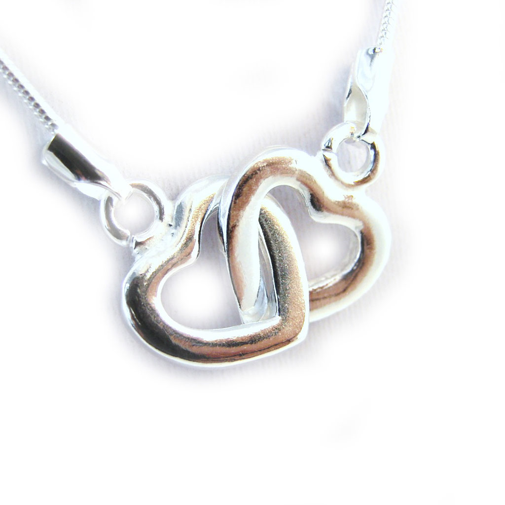 Collier Argent \'Chorégraphie\' Love - 17x12 mm - [G1779]