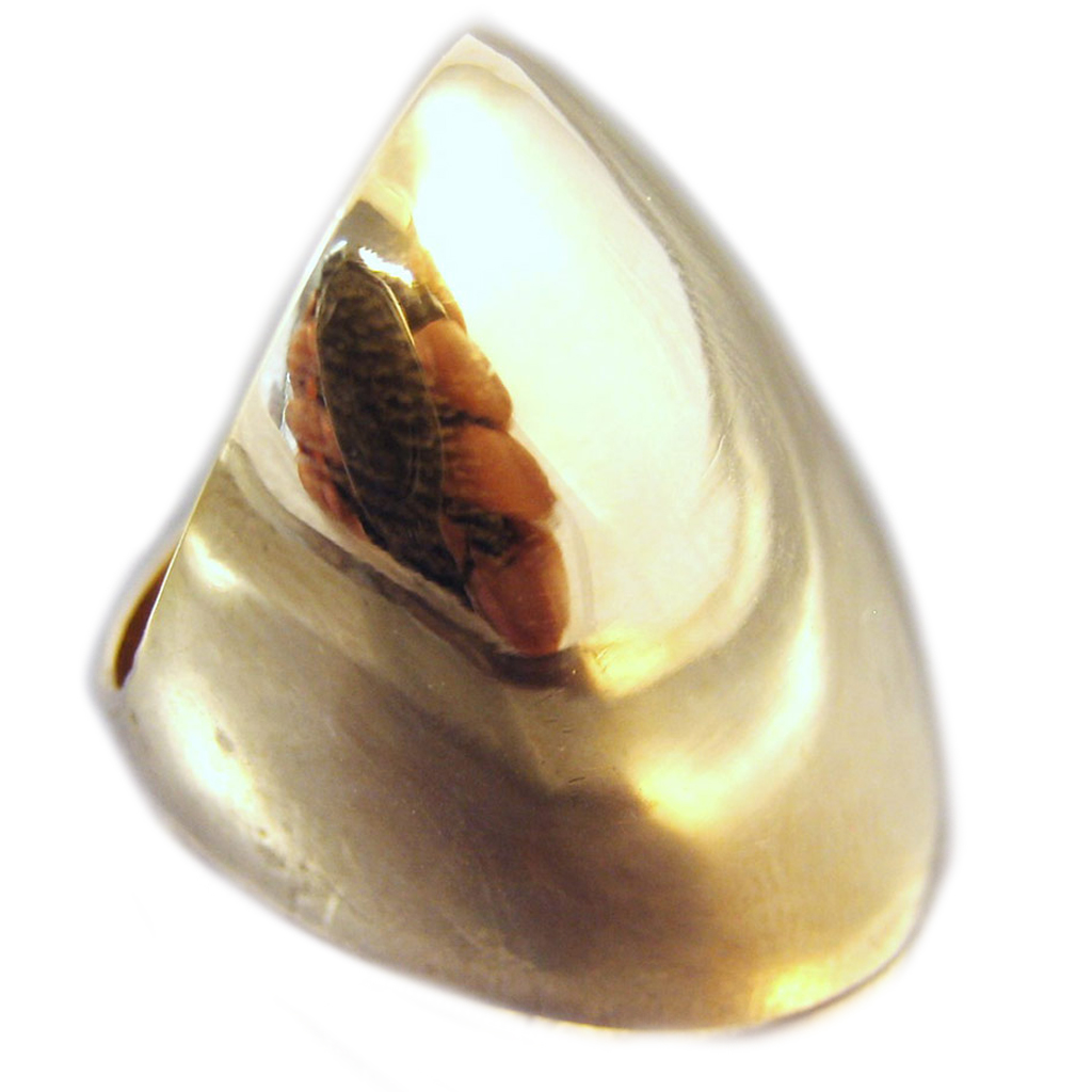 Bague Plaqué Or \'Chorégraphie\' doré - 30 mm - [G1861]