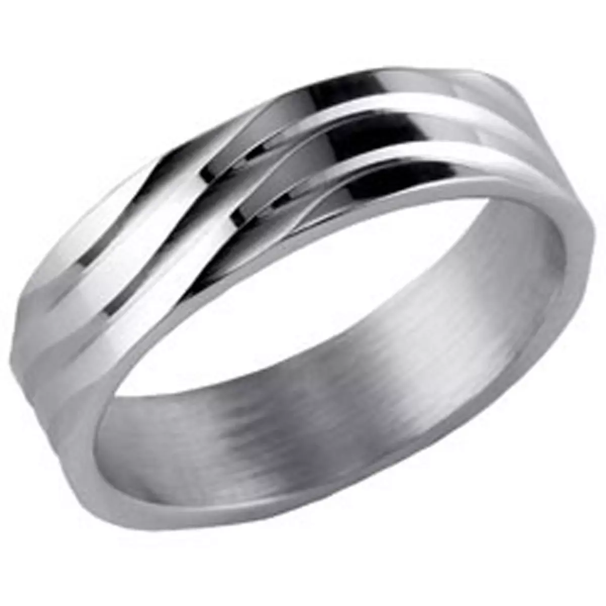 les trésors de lily Alliance Argent 'Lien d'Amour' argenté (rhodié) 5 mm [G7593]