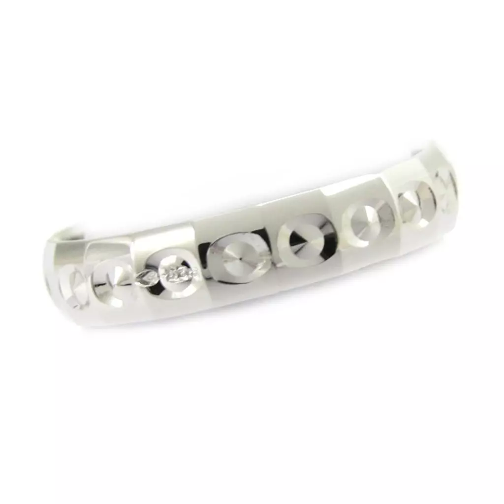 les trésors de lily Alliance Argent 'Lien d'Amour' argenté (rhodié) 4 mm [G7598]