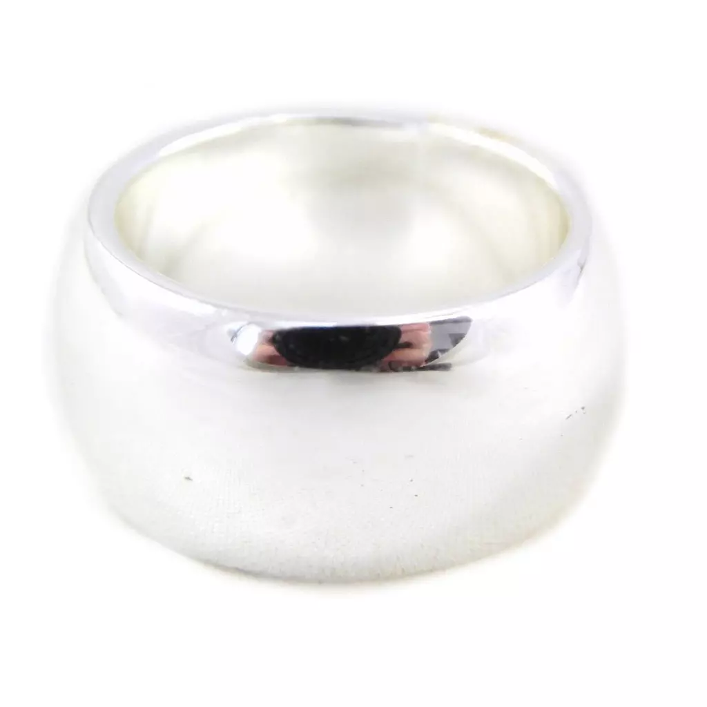 les trésors de lily Anneau Argent 'Zen' argenté 10 mm [H0369]