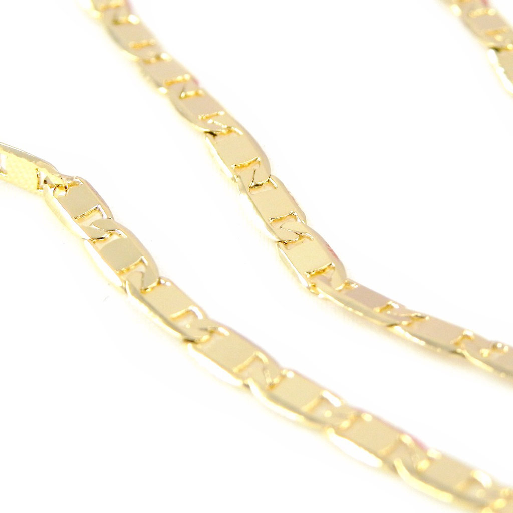 Collier Plaqué Or \'Chorégraphie\' doré - 45 cm 3 mm - [H0415]