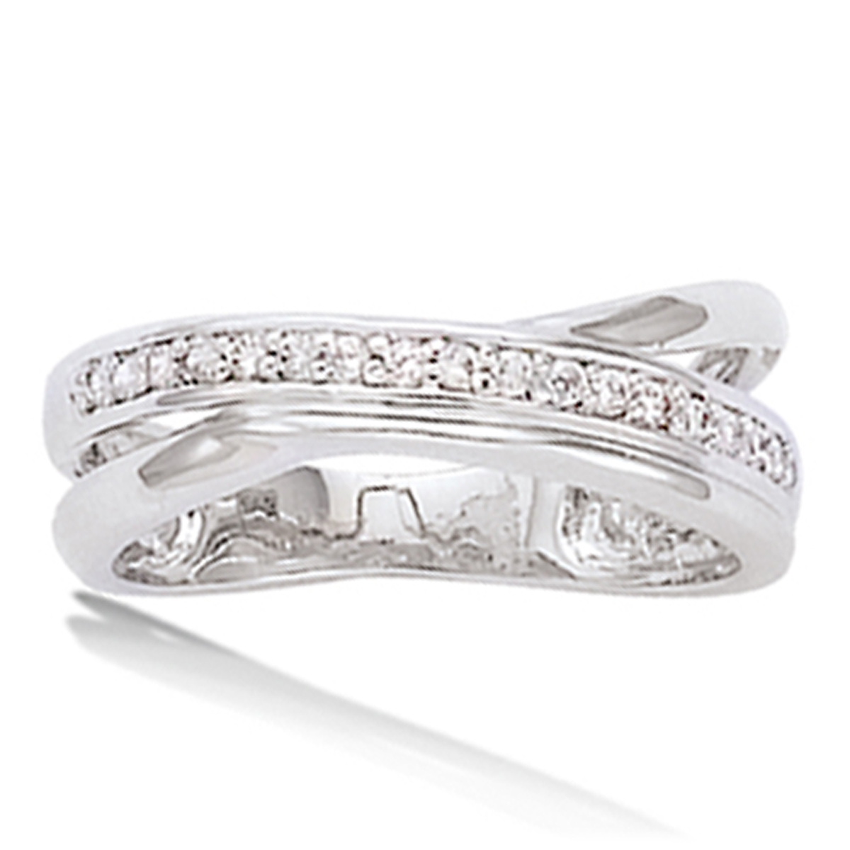 Bague Argent \'Déesse\' blanc argenté (rhodié) - 6 mm - [I9881]