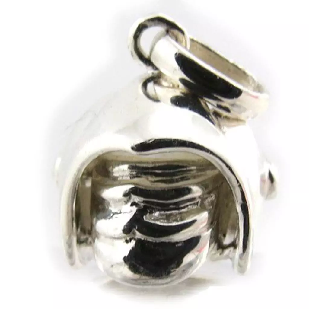 les trésors de lily Pendentif Argent 'Pompier' articulé 12x11x10 mm [J3803]
