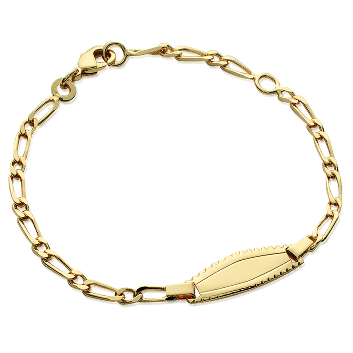 Gourmette Plaqué Or \'Bambino\'  - [K1023]