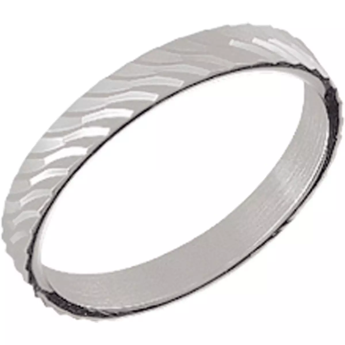 les trésors de lily Alliance Argent 'Lien d'Amour' argenté (rhodié) 3 mm [K9402]