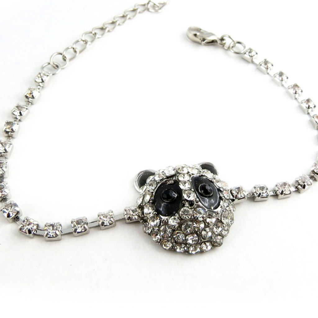 Bracelet créateur \'Panda\' blanc noir - [K9768]