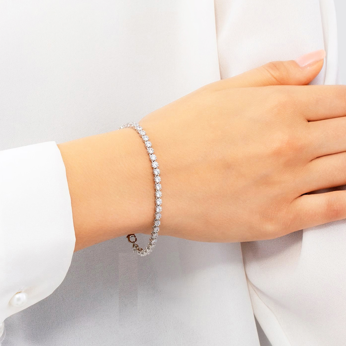 Bracelet blanc perle de rivière homme : un bracelet pour homme I