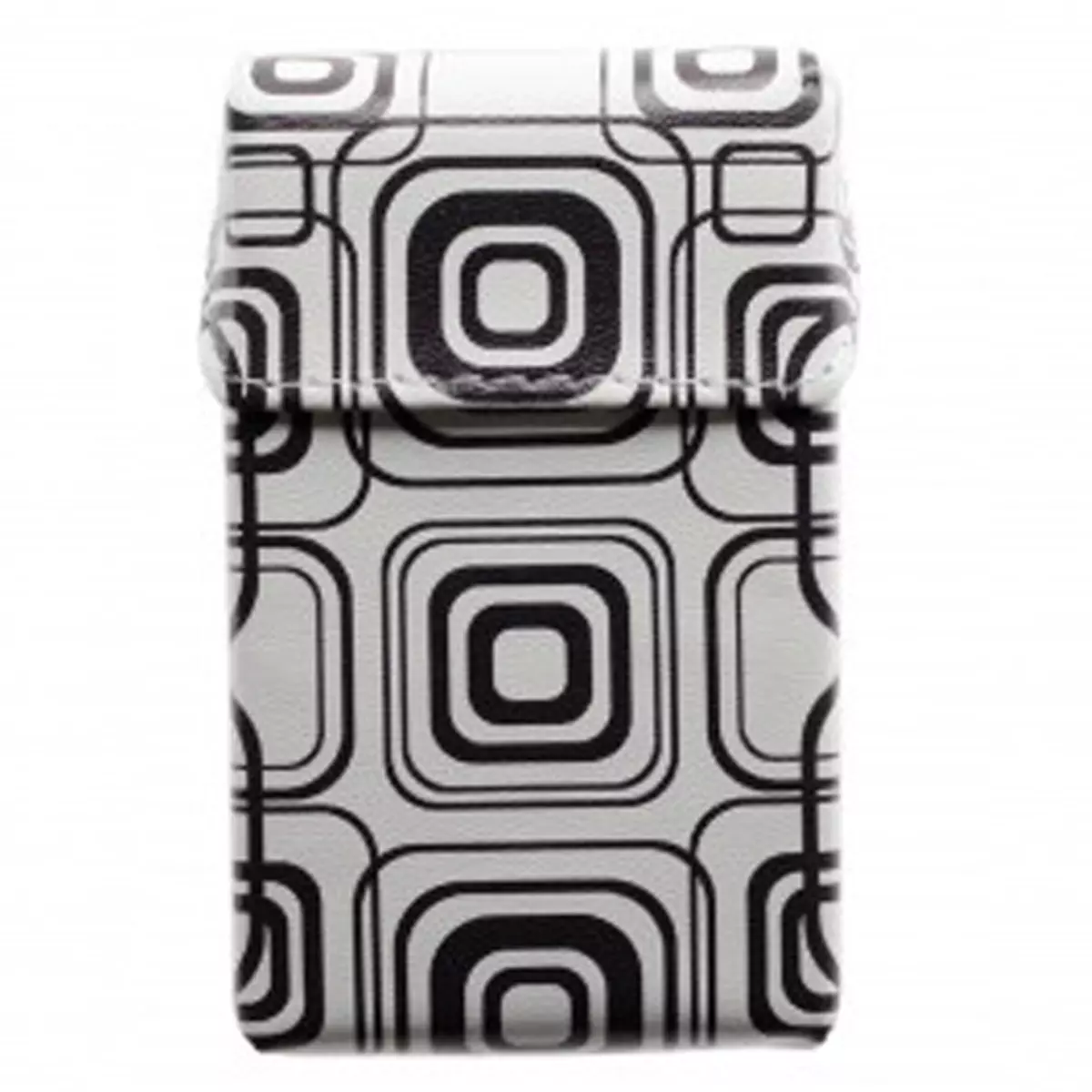 les trésors de lily Etui paquet de cigarettes 'Art Déco' blanc noir 90x55x25 mm [Q3069]