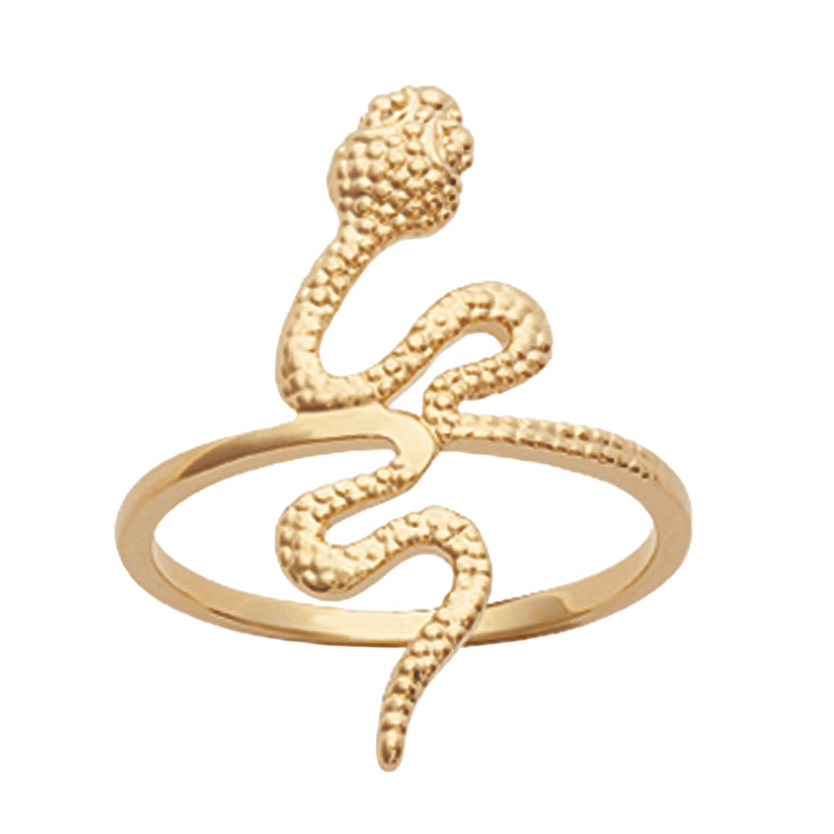 Bague Plaqué Or \'Tentation\' doré - 25 mm - [K0736]