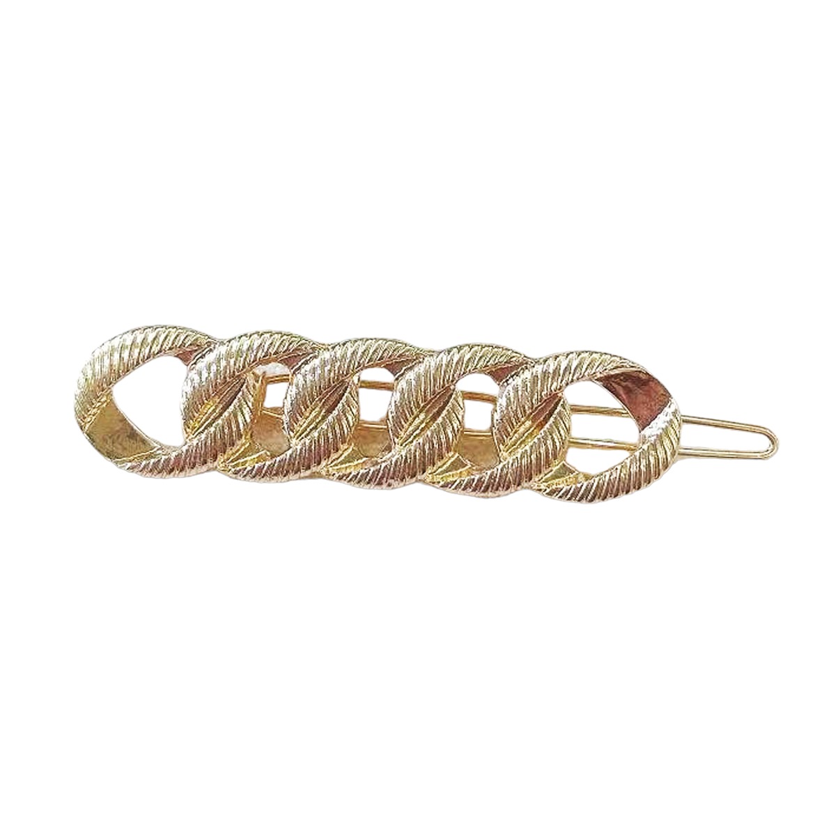 Barrette boule \'Cléopatra\' doré - 65 cm, 58x15 mm - [R6281]