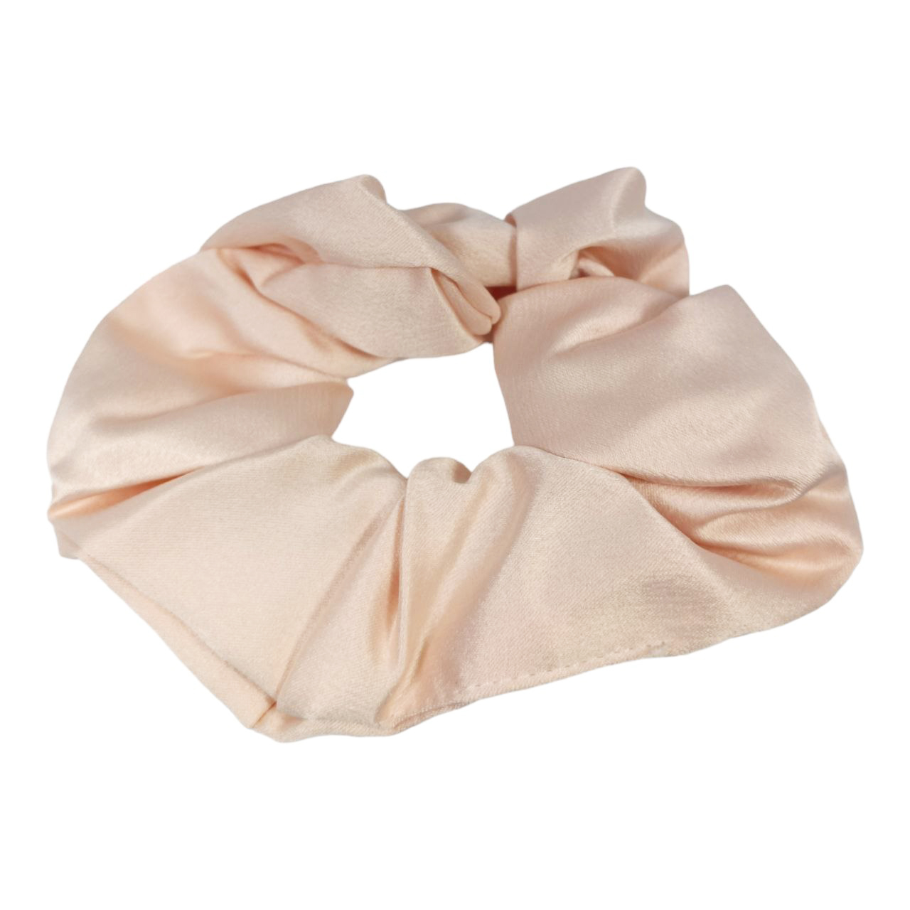 Chouchou créateur \'Scarlett\' rose pâle - largeur 5 cm (satiné) - [R6304]