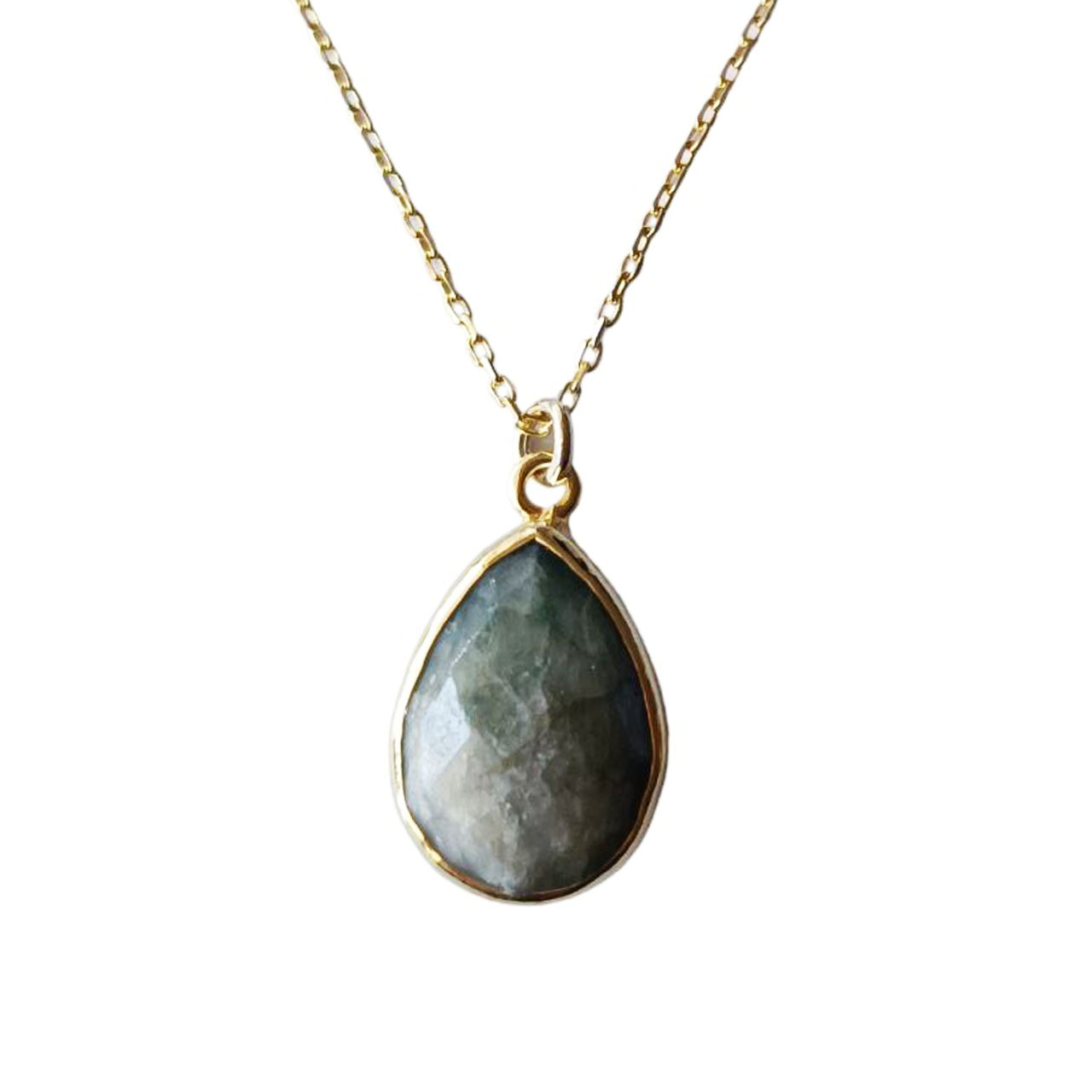 Collier Argent artisanal \'Cléopatra\' marron doré - 15x11 mm - [R9660]