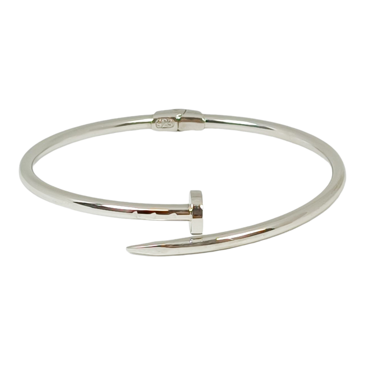 Bracelet Argent \'Chorégraphie\' argenté (rhodié) - 60 mm 12 mm - [R9990]