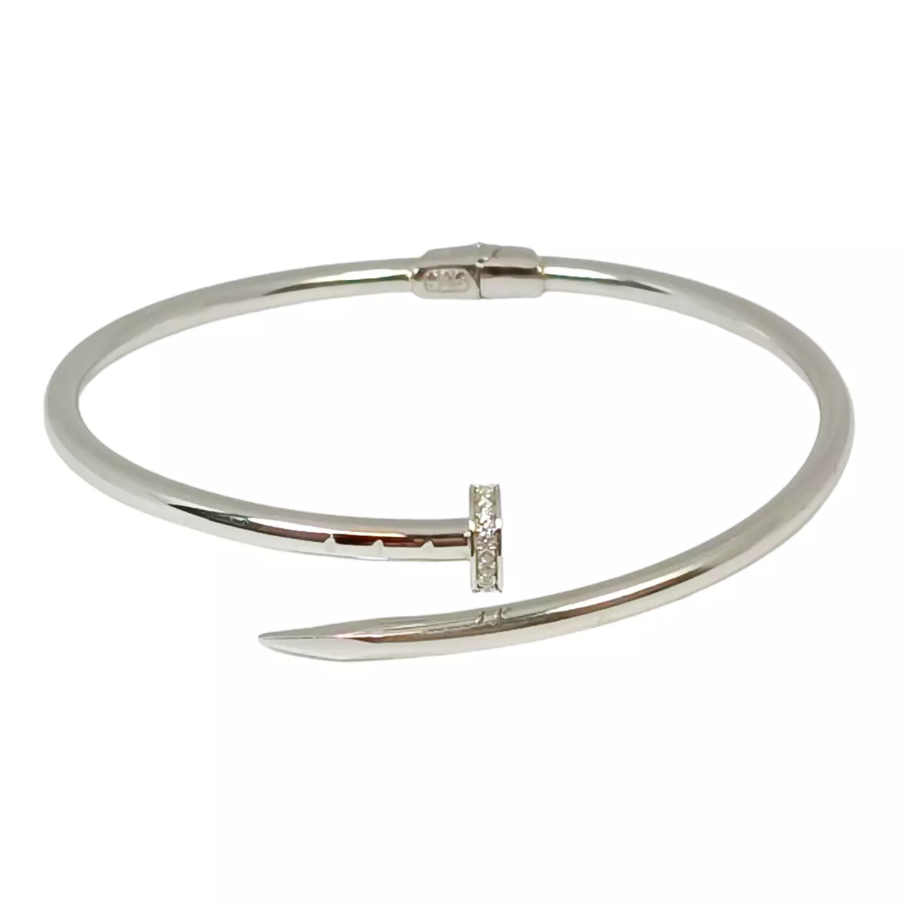 les trésors de lily Bracelet Argent 'Chorégraphie' blanc argenté (rhodié) 60 mm 12 mm [R9991]