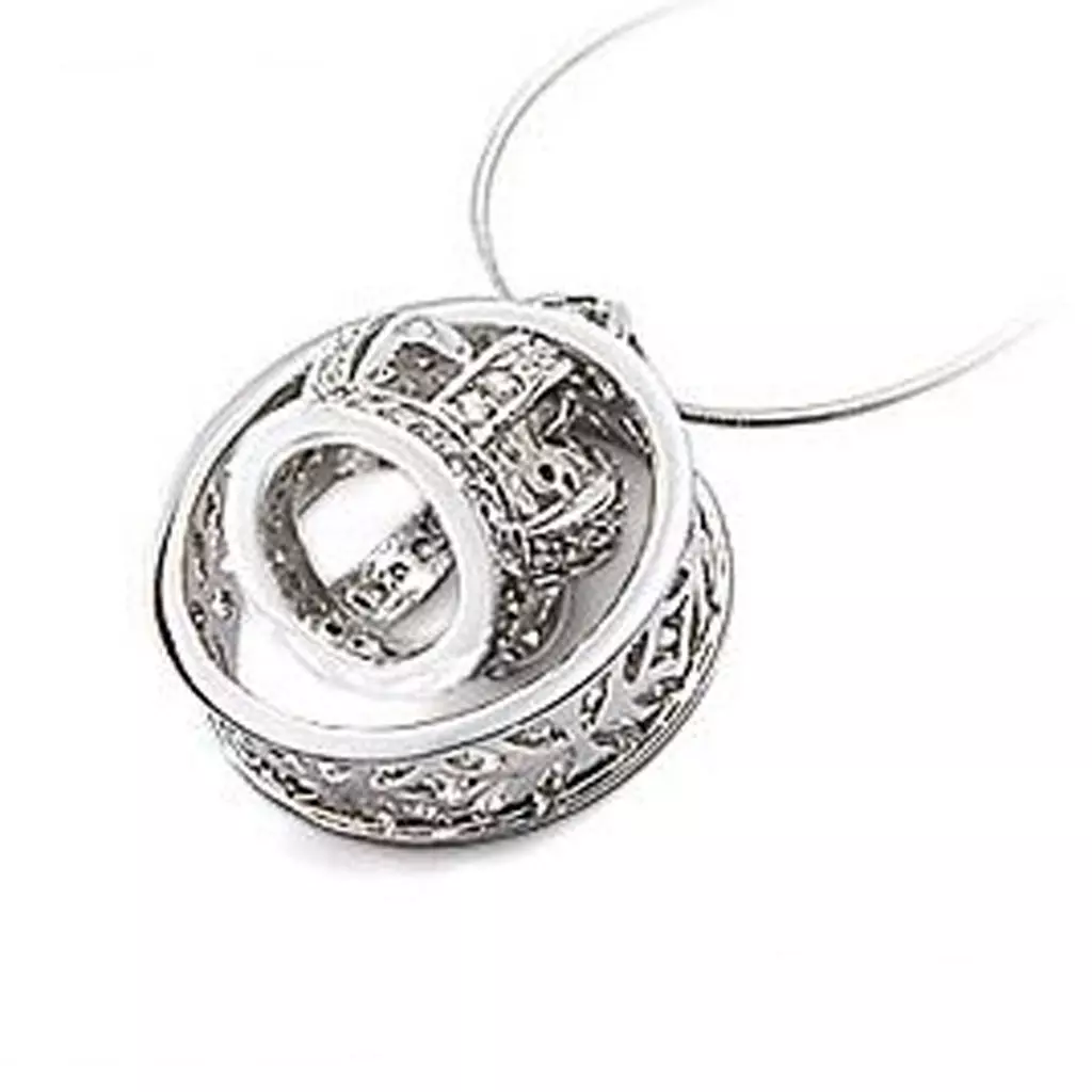 les trésors de lily Pendentif Argent 'King' argenté 17x15 mm [E5181]