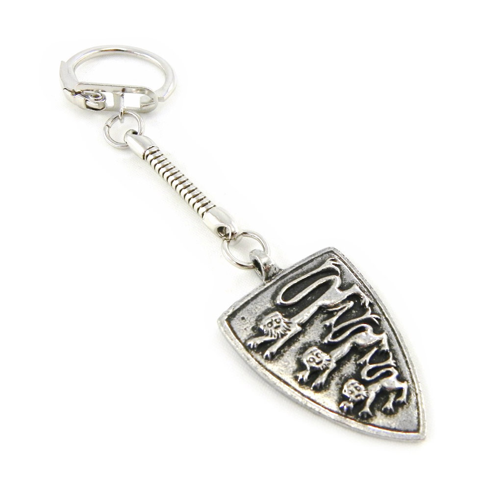 Porte-Clés \'Moyen Age\' écusson (3 lions - angleterre) - 35 mm - [H4837]