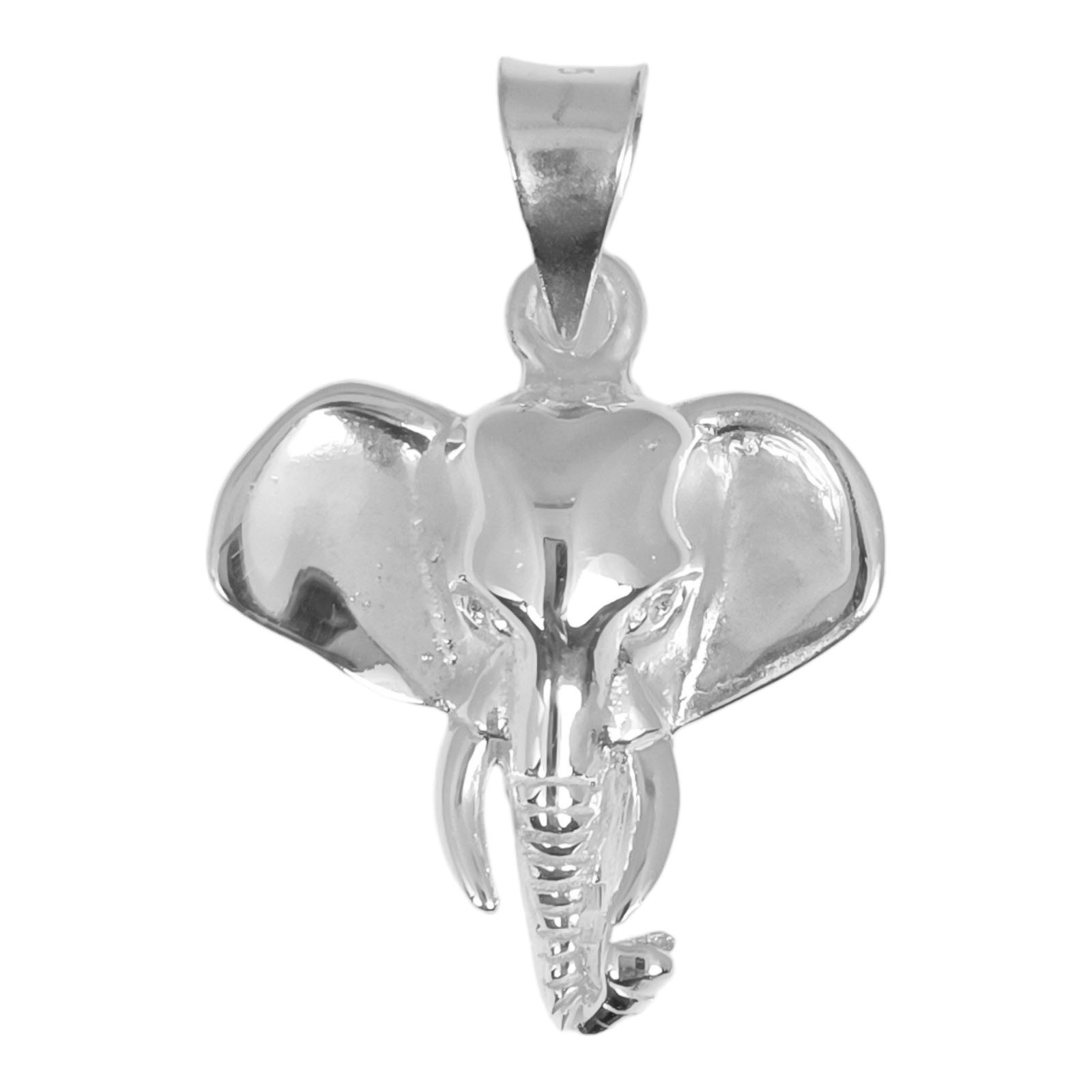 Pendentif Argent \'Elephant\' argenté - 20x22 mm - [S0422]