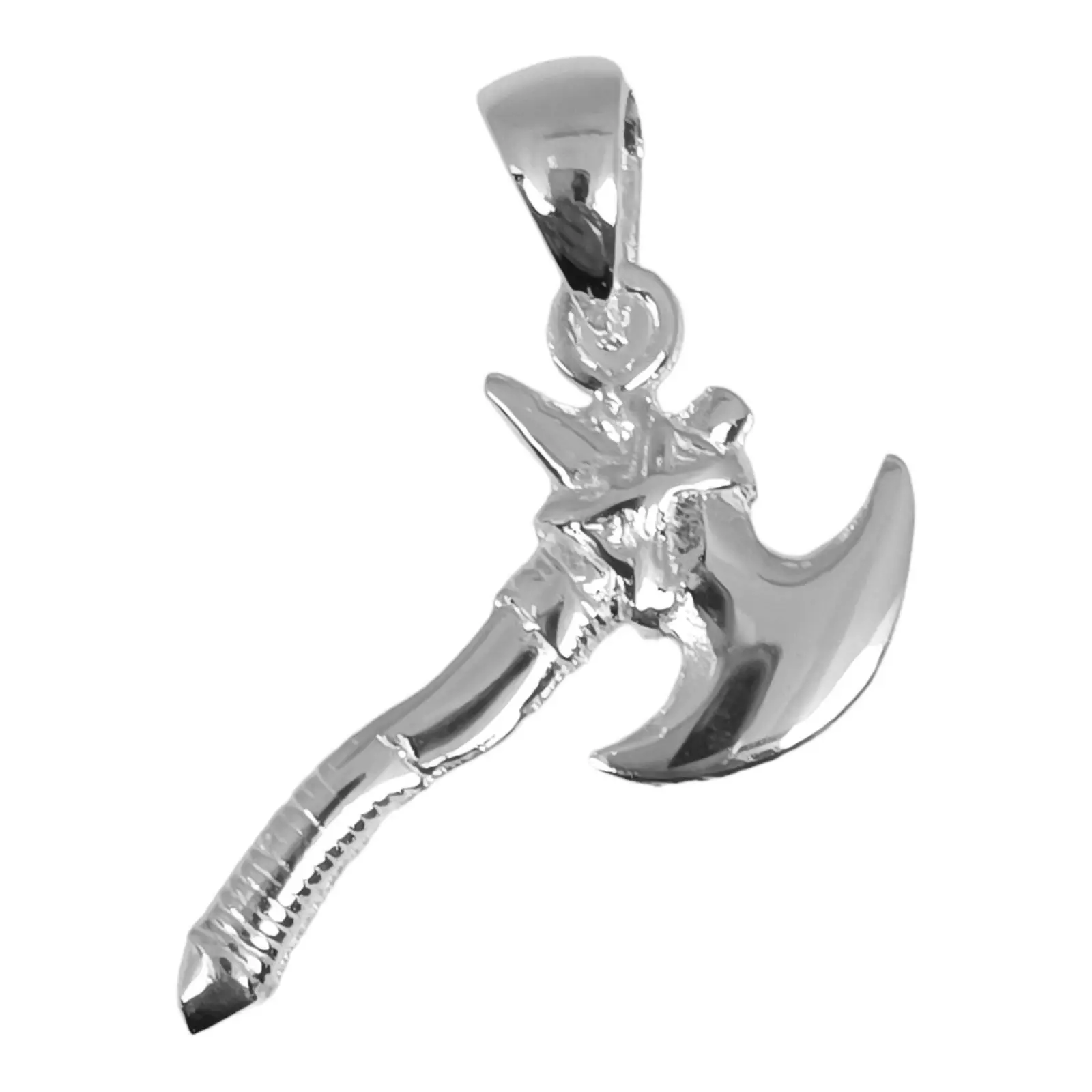 les trésors de lily Pendentif Argent 'Hache Viking' argenté 25x15 mm [S0431]