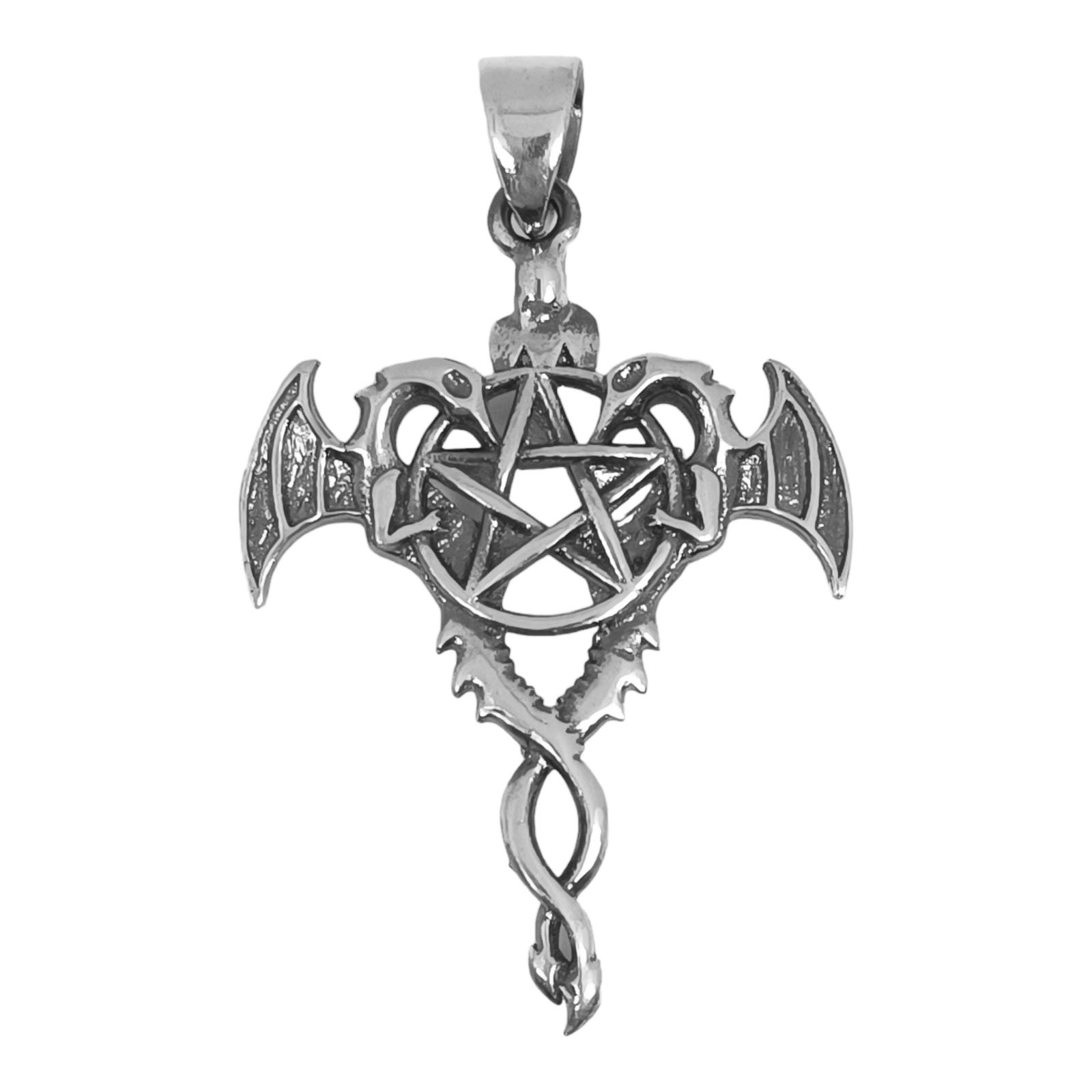 Pendentif Argent \'Vikings\' argenté - 30x25 mm - [S0432]