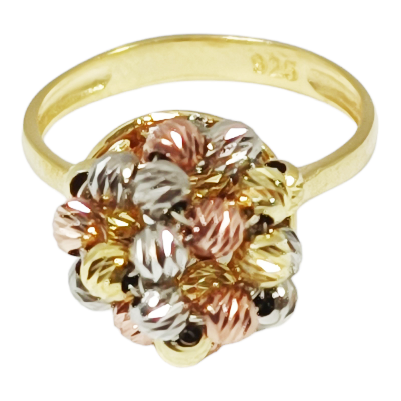 Bague Argent \'Cleopatra\' doré rosé argenté - 12 mm - [S0625]