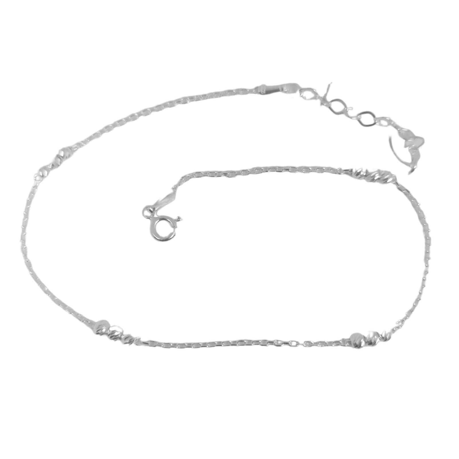 Chaine Cheville Argent \'Cleopatra\' argenté (rhodié) - 3 mm - [S0956]