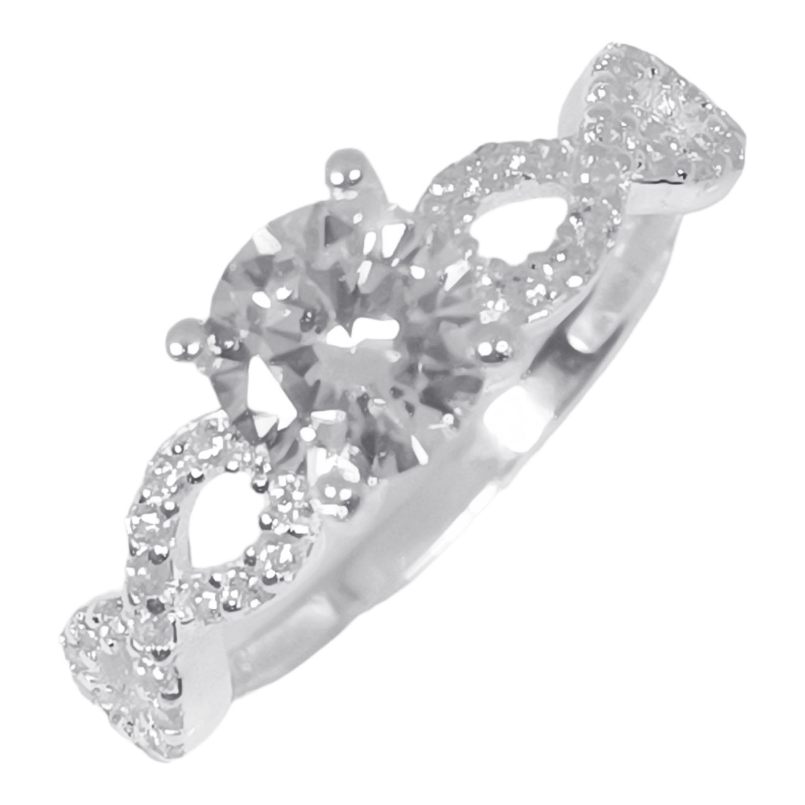 Bague Argent \'Arégonde\' blanc argenté - 6 mm - [S1037]