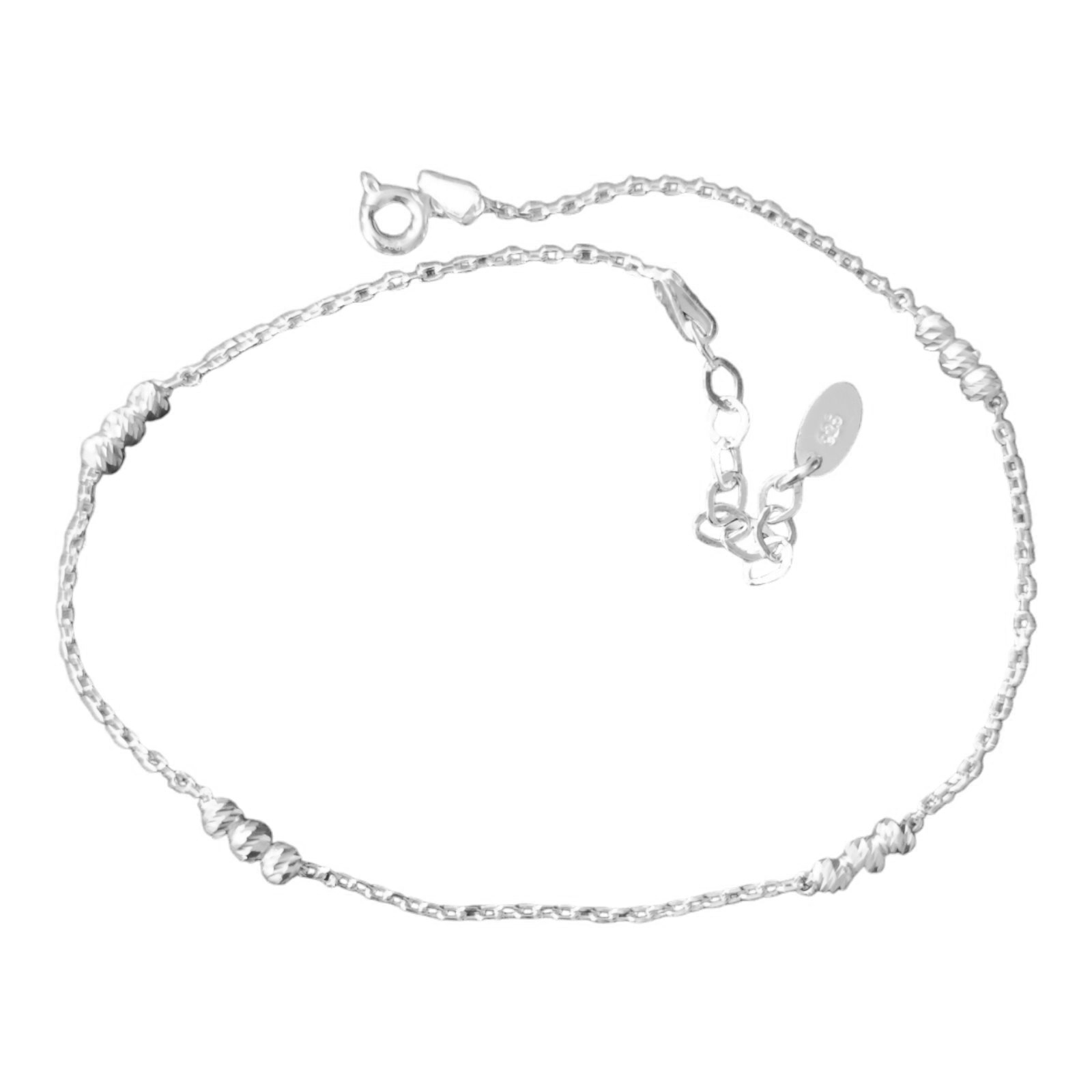 Chaine Cheville Argent \'Cleopatra\' argenté - 3 mm - [S1234]