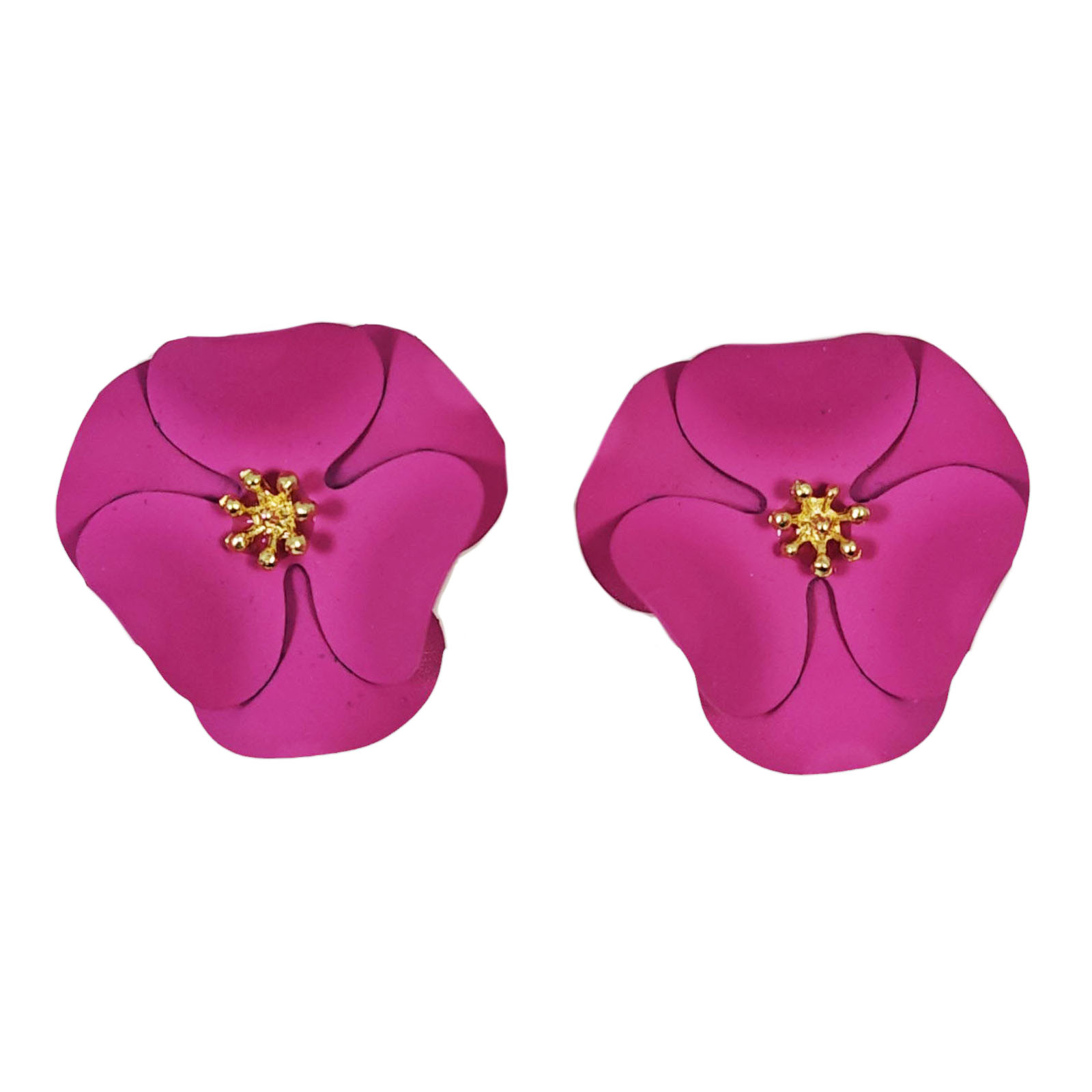 Boucles Créateur \'Flora\' rose - 35 mm  - [S1270]