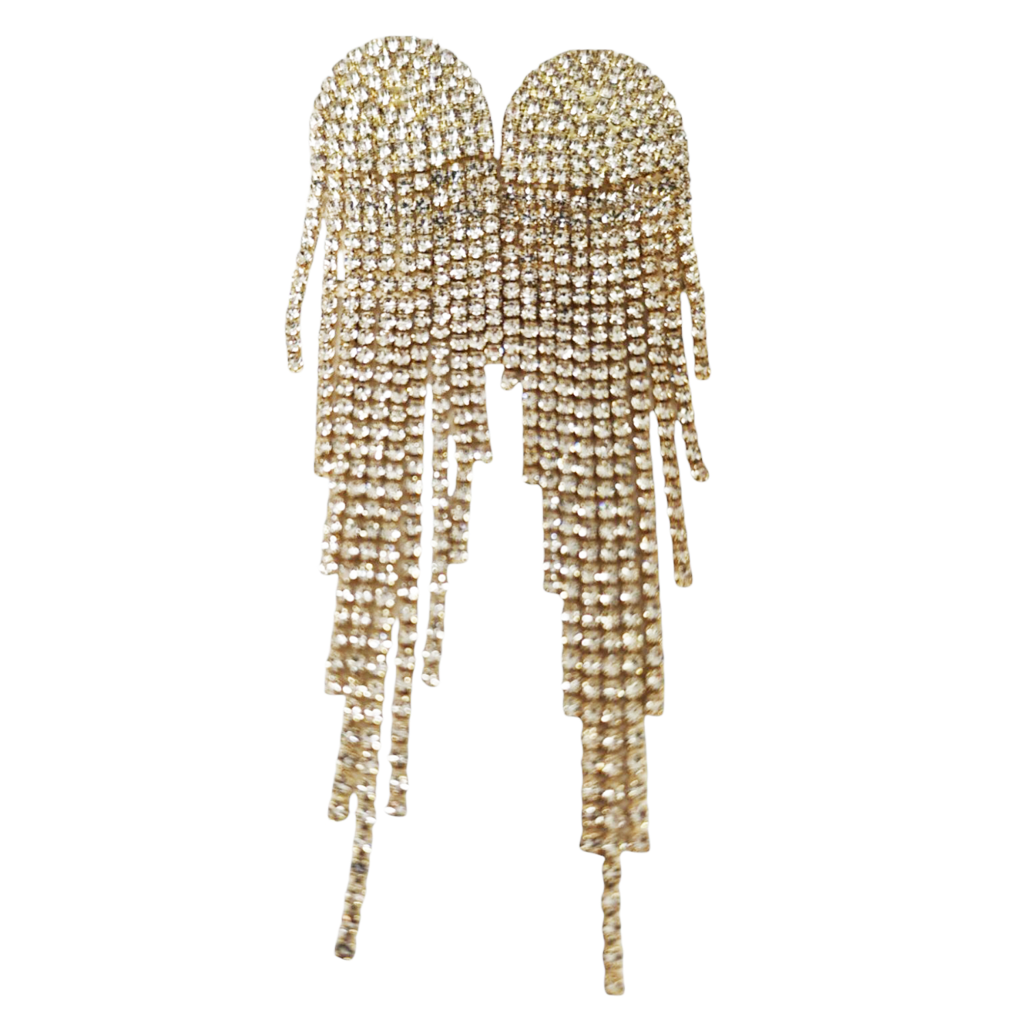 Clips Créateur \'Arégonde\' blanc doré - 105x23 mm - [S1417]