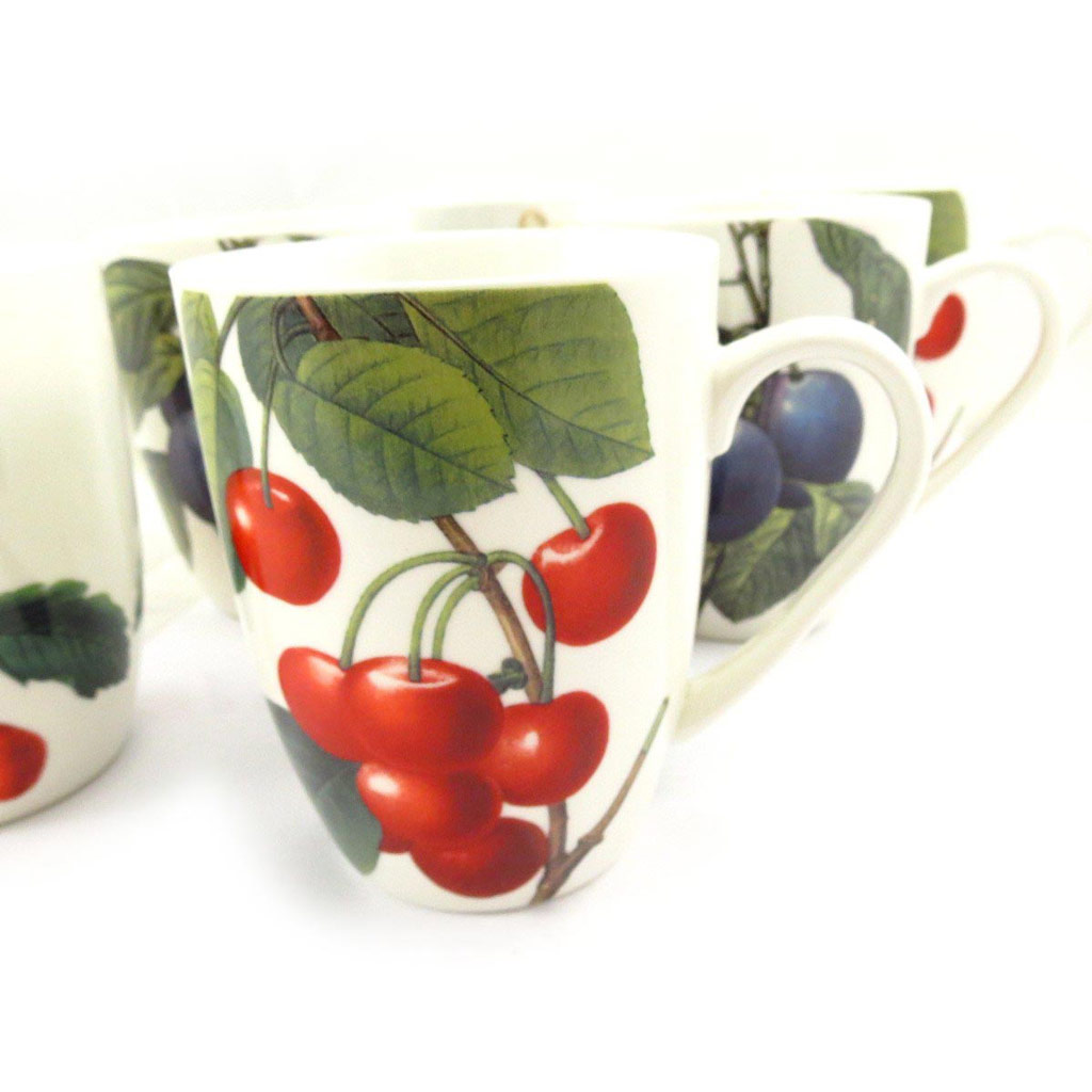 Set de 6 mugs \'Verger Gourmand\'  - [J7077]