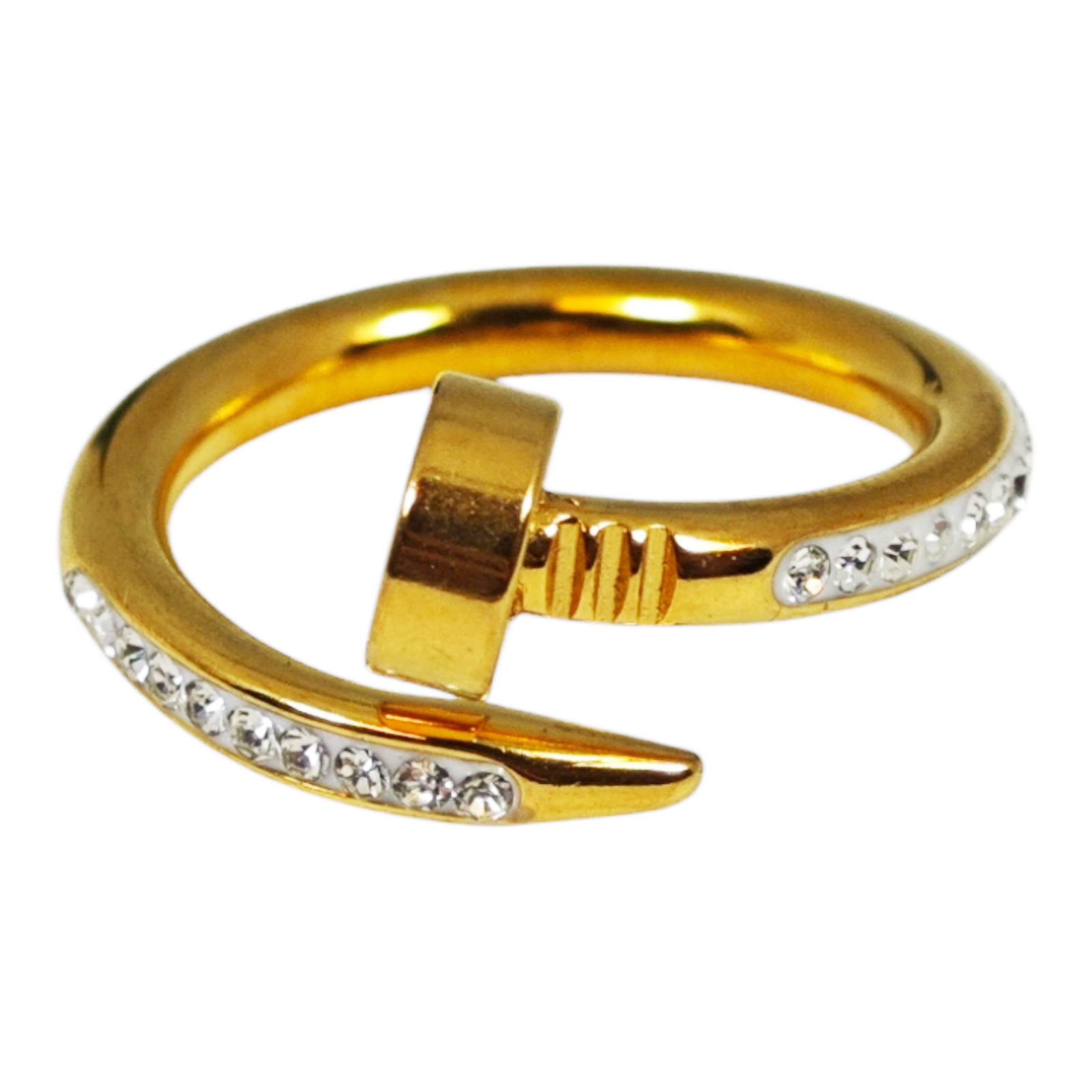 Bague Créateur \'Cléopatra\' doré - 10 mm - [S1462]
