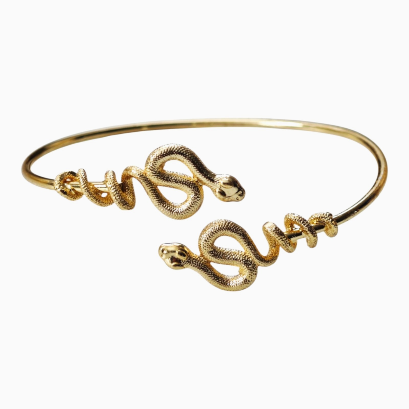 Bracelet bras créateur \'Cleopatra\' doré - 43x17 mm (serpent) - [S1651]