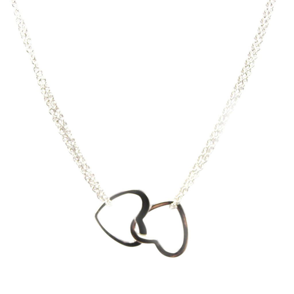 Collier Argent \'Chorégraphie\' Love - 30x15 mm - [F6725]