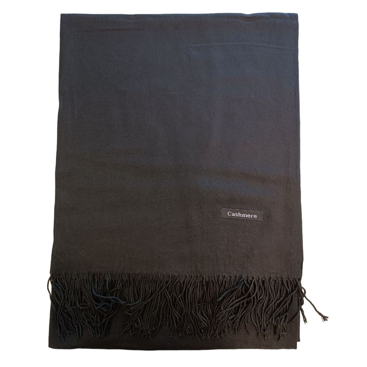 Écharpe cachemire \'Epuré Cachemire\' noir - 200x70 cm - [R7931]