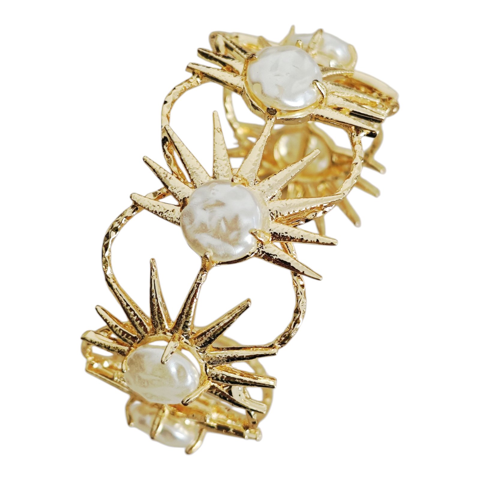 Bracelet artisanal \'Cléopatra\' doré - 60 mm 30 mm - [S1716]