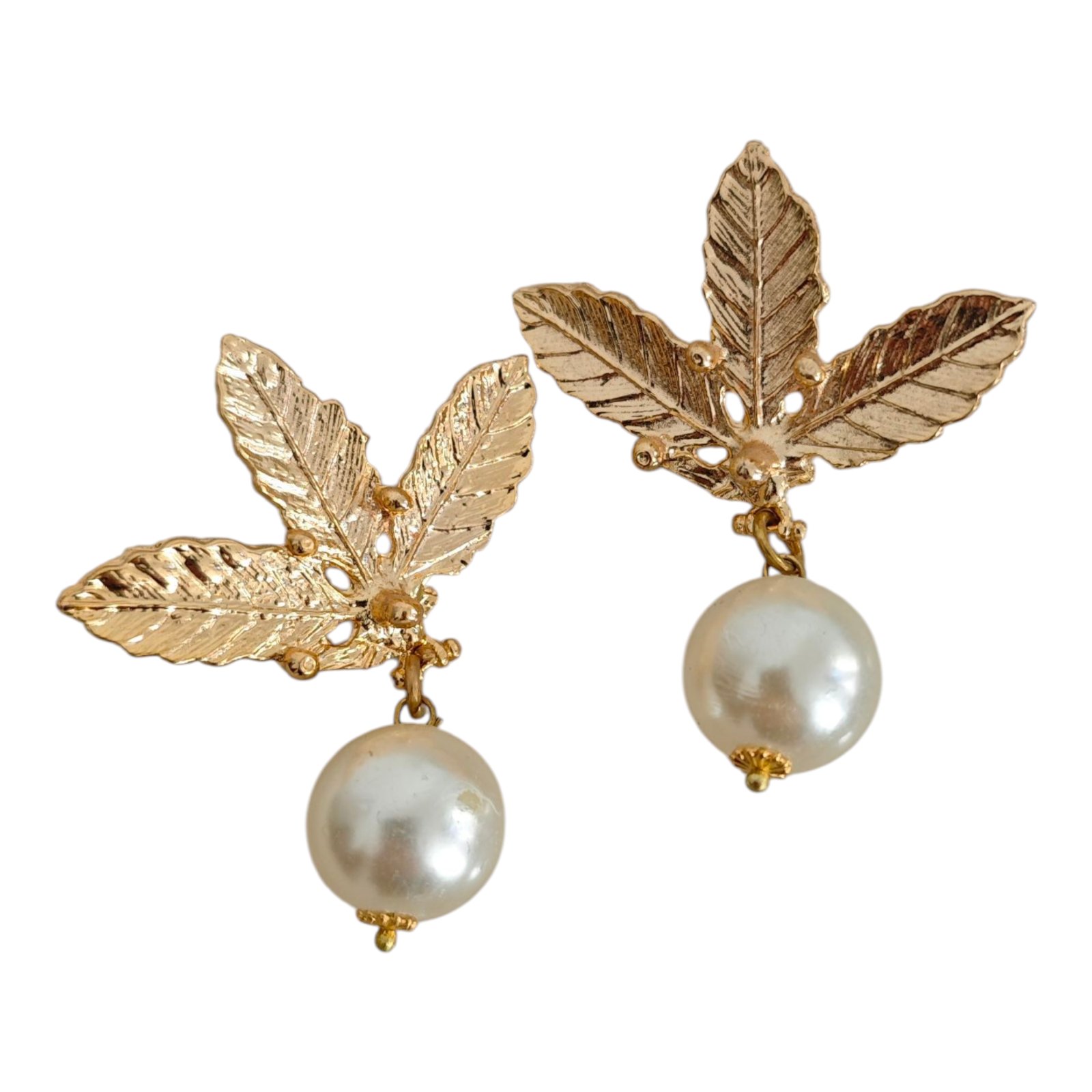 Boucles artisanales \'Cléopatra\' argenté vieilli  - 55x45 mm - [S1720]