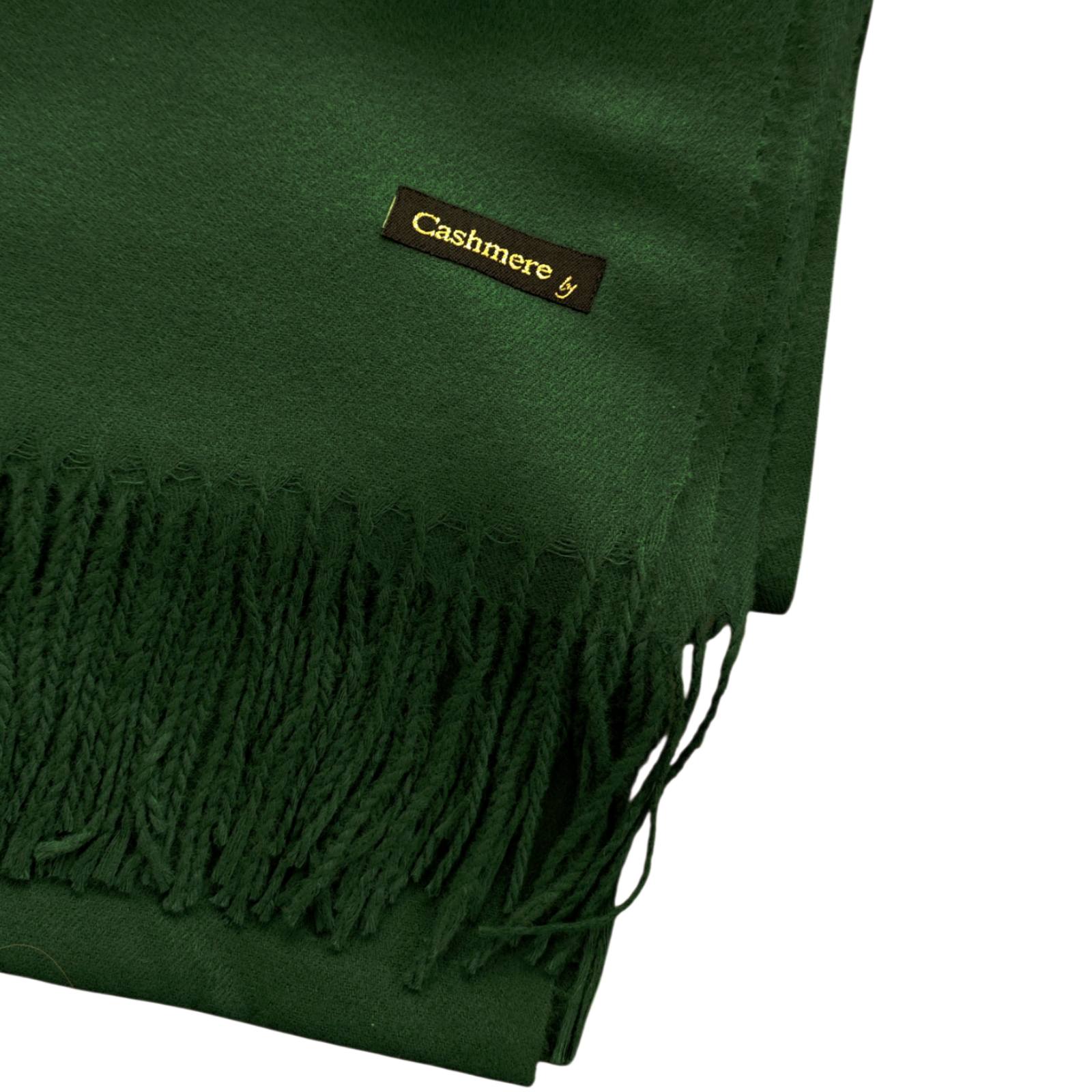 Écharpe cachemire \'Epuré Cachemire\' vert foncé - 200x70 cm - [S1740]
